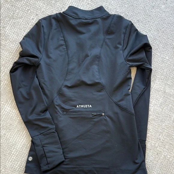 Athleta Women's Black Long Sleeve 1/4 zip Top XS - Picture 5 of 5